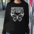 Antisocial Butterfly Introverted Women Sweatshirt Unique Gifts