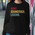 Aunt Godmother Legend Retro Vintage Funny Auntie Mothers Day Women Sweatshirt Funny Gifts