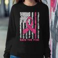 Back The Pink Breast Cancer Awareness Flag Toddler Women Sweatshirt Unique Gifts