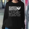 Bearded Godfather Definition Father Grandpa Uncle Women Sweatshirt Unique Gifts