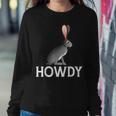 Black-Tailed Jackrabbit Howdy Cowboy Western Country Cowgirl Women Sweatshirt Unique Gifts