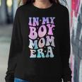 In My Boy Mom Era Groovy Women Sweatshirt Unique Gifts