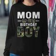 Camouflage Mom Of The Birthday Boy Women Crewneck Graphic Sweatshirt Personalized Gifts