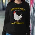 Chickens Underestimate Never A Woman With Chickens Women Sweatshirt Personalized Gifts