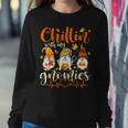 Chillin With My Gnomies Nurse Gnome Happy Thanksgiving Fall Women Sweatshirt Personalized Gifts