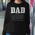 Christian Dad Religious Faith Bible Verse Fathers Day Women Crewneck Graphic Sweatshirt Funny Gifts