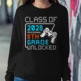 Class Of 2028 Processing 8Th Grade Unlocked Graduate Gamer Women Sweatshirt Funny Gifts