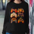 Controllers Fall Gaming Video Game Turkey Thanksgiving Boys Women Sweatshirt Unique Gifts