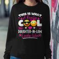 Cool Daughter-In-Law Father Or Mother In Law Son Dad Women Sweatshirt Unique Gifts