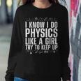 Cool Physics For Women Girls Quantum Mechanics Science Nerd Women Crewneck Graphic Sweatshirt Unique Gifts