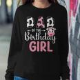 Dad Of The Birthday Girl Farm Cow 1 St Birthday Girl Women Sweatshirt Funny Gifts