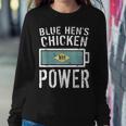 Delaware Flag Blue Hens Chicken Power Battery Proud Women Sweatshirt Unique Gifts