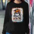 Dental Hygienist Messy Bun Halloween Costume Dental Spooky Women Sweatshirt Unique Gifts