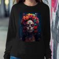 Dia De Los Muertos Sugar Skull Day Of The Dead Mexican Women Sweatshirt Unique Gifts