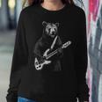 Electric Bass Guitar Bear Bassist And Music Teacher Women Sweatshirt Unique Gifts