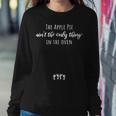 Expecting Mom Thanksgiving Apple Pie Twin Pregnancy Reveal Women Sweatshirt Unique Gifts