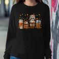 Fall Coffee Pumpkin Spice Latte Iced Autumn Raccoon Women Sweatshirt Unique Gifts