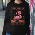 Flamingo Christmas Santa Hat Ugly Christmas Sweater Women Sweatshirt Funny Gifts