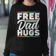 Free Dad Hugs Rainbow Lgbtq Proud Gay Pride Father Daddy Sweatshirt Unique Gifts