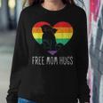 Free Mom Hugs Mama Bear Proud Mother Parent Pride Lgbt Mom Sweatshirt Unique Gifts