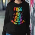 Free Mom Hugs Proud Gay Rainbow Pride Lgbtq Mother Mommy Women Sweatshirt Unique Gifts