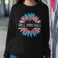 Free Mom Hugs Transgender Pride Lgbt Daisy Flower Hippie Women Sweatshirt Unique Gifts