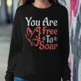 You Are Free To Soar Entomology Butterfly Lovers Quote Women Sweatshirt Unique Gifts