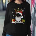 Cat Lover Cute Birman Santa Hat Ugly Christmas Sweater Women Sweatshirt Unique Gifts