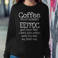 Coffee Quotes Coffee Spelled Backwards Eeffoc Women Sweatshirt Unique Gifts