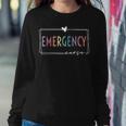 Funny Er Nurse Emergency Room Nurse School Women Nursing Women Crewneck Graphic Sweatshirt Funny Gifts