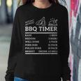 Funny Grill Saying Bbq Timer Bbq Beer Grill Dad Barbecue Fun Women Crewneck Graphic Sweatshirt Funny Gifts