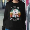Rn Lpn Icu Er Nurse Halloween Costume Boo Ghost Women Sweatshirt Unique Gifts