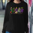 Funny Teacher Mardi Gras Parade Festival Family Matching Women Crewneck Graphic Sweatshirt Personalized Gifts