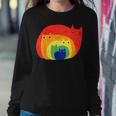 Gay Pride Cat Lgbt Cats Pile Cute Anime Rainbow Women Sweatshirt Unique Gifts