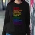 Gay Pride Science Is Real Black Lives Matter Rights Sweatshirt Unique Gifts