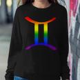 Gemini Lgbt Zodiac Sign Lgbt Rainbow Pride Gay Women Sweatshirt Unique Gifts