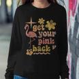 Get Your Pink Back Funny Flamingo Graphic Women Crewneck Graphic Sweatshirt Personalized Gifts
