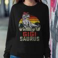 GigisaurusRex Dinosaur Gigi Saurus Family Matching Women Crewneck Graphic Sweatshirt Funny Gifts