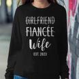 Girlfriend Fiancée Wife 2023 For Wedding And Honeymoon Women Sweatshirt Funny Gifts
