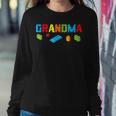 Grandma Master Builder Building Bricks Blocks Family Parents Women Sweatshirt Unique Gifts