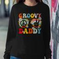 Groovy Daddy Retro Matching Family 60S 70S Dad Fathers Day Women Sweatshirt Personalized Gifts