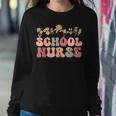 Groovy School Nurse Appreciation Week Back To School Women Sweatshirt Unique Gifts