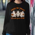 Groovy Trick Or Treat Brush Your Th Dental Halloween Women Sweatshirt Unique Gifts