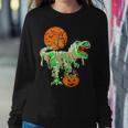 Halloween For Boys Dinosaur T-Rex Mummy Pumpkin Women Sweatshirt Funny Gifts