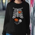 Halloween Pregnancy Skeleton Baby Announce Costume Women Sweatshirt Funny Gifts