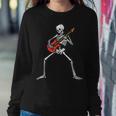 Halloween Skeleton Rocker Guitar Punk Rock Costume Women Sweatshirt Funny Gifts