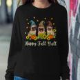 Happy Fall Yall Pug Leopard Pumpkin Halloween Halloween Women Sweatshirt Unique Gifts
