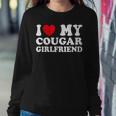 I Heart My Cougar Girlfriend I Love My Cougar Girlfriend Gf Women Sweatshirt Funny Gifts