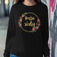 Hello Sixty S Born In 1963 60Th Birthday Floral Desig Women Crewneck Graphic Sweatshirt Funny Gifts