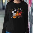 Horse Mummy Witch Halloween Horror For Horse Lover Mummy Women Sweatshirt Unique Gifts